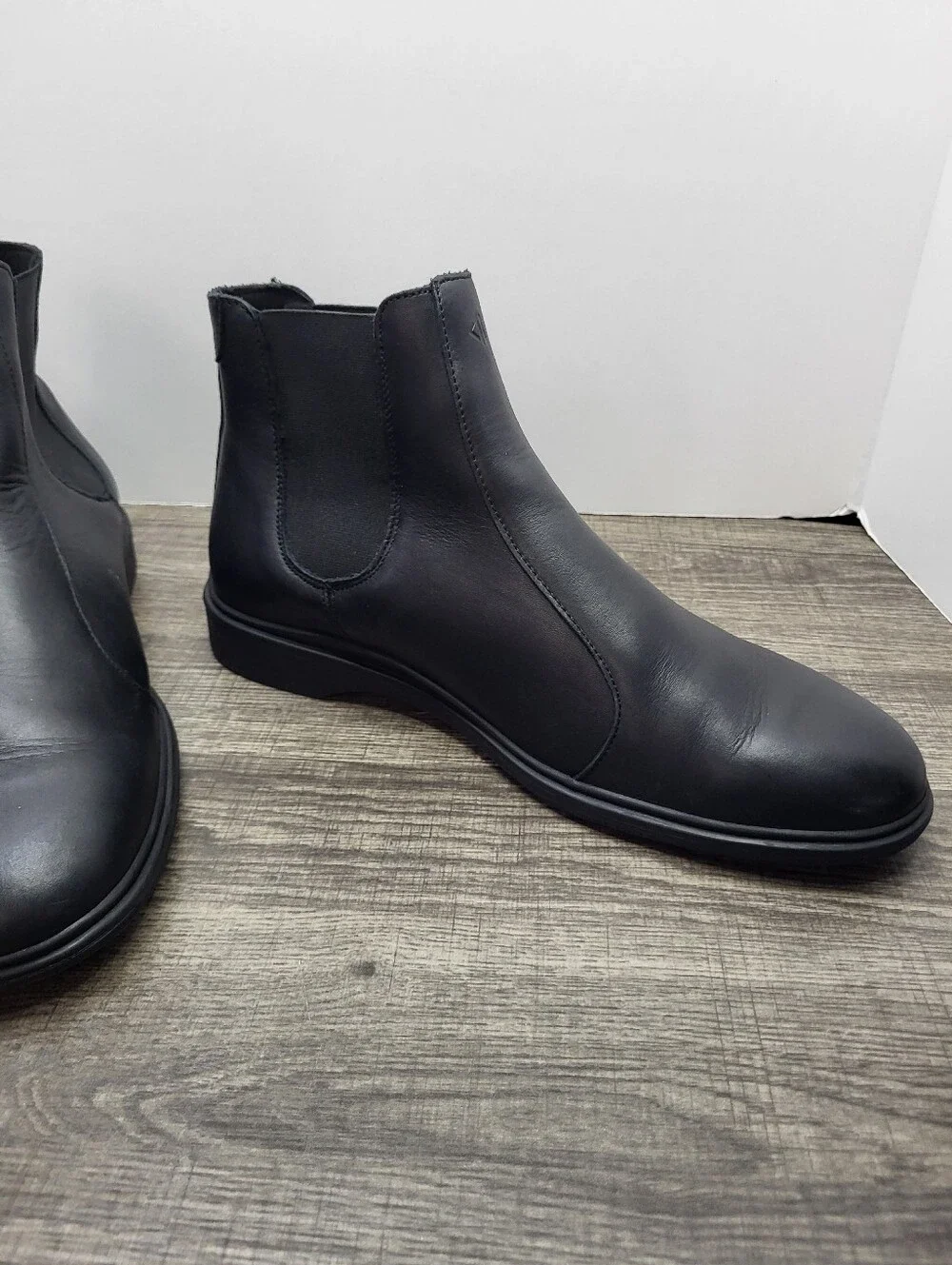 Amberjack The Chelsea Boot In Obsidian Black Casual Leather Men’s Size 10 M